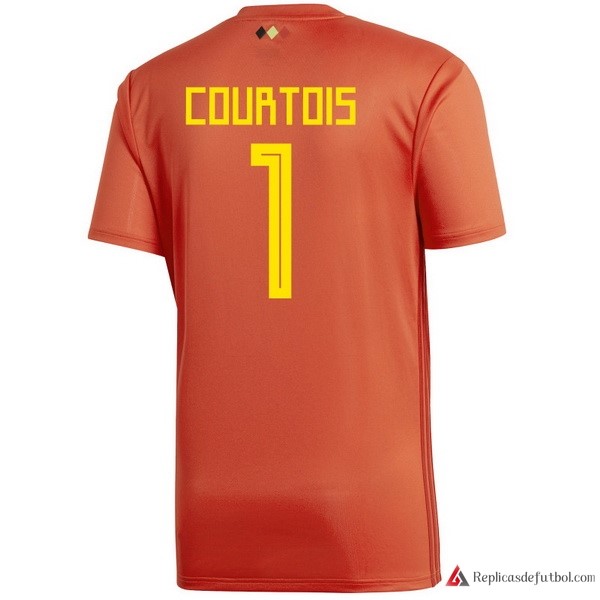 Camiseta Seleccion Belgica Primera equipación Courtois 2018 Rojo